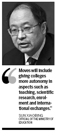Autonomy on way for country's universities