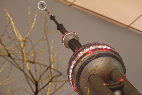 Shanghai's Oriental Pearl Tower catches fire