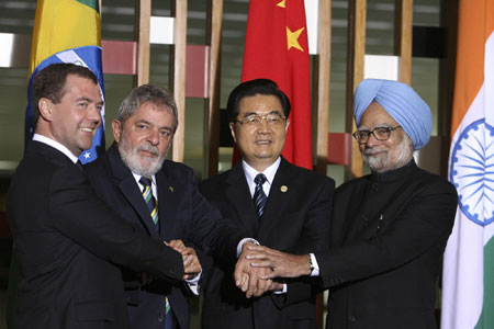 Chinese president attends BRIC summit in Brasilia