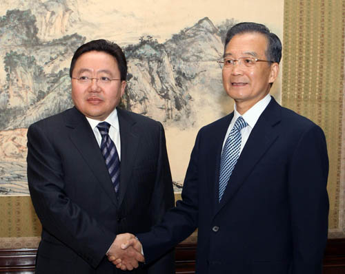 Wen proposes boosting economic ties with Mongolia