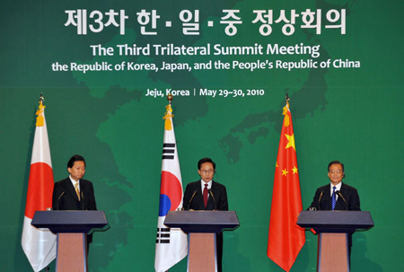 China, S.Korea, Japan wind up tripartite summit