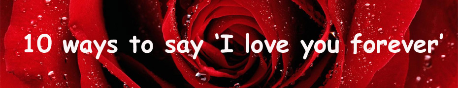 Top 10 ways to say ‘I love you forever’