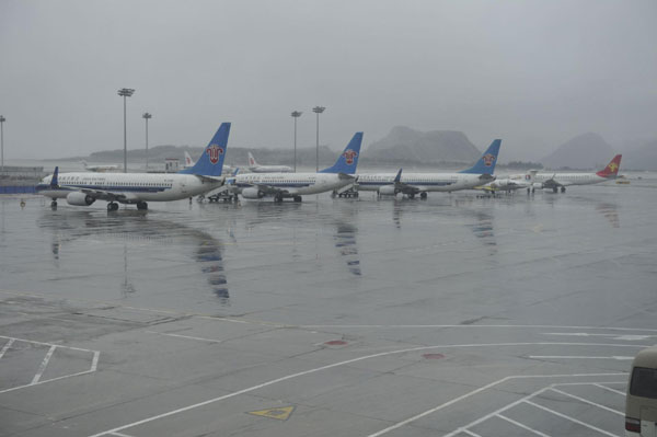 Bad weather halted flights in SW China