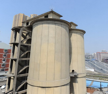 Cement tower home to 50 families