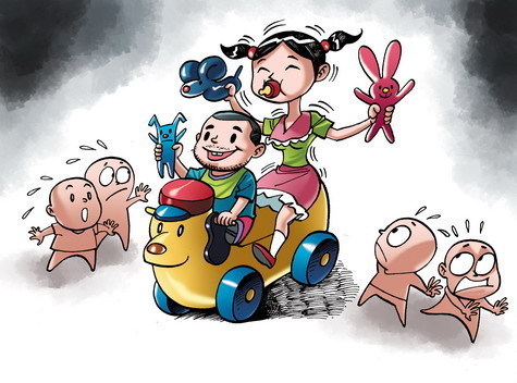 Cartoons illustrate challenges for Chinese kids