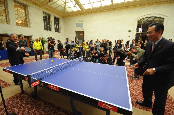 Sino-US Ping Pong Diplomacy celebrated in US