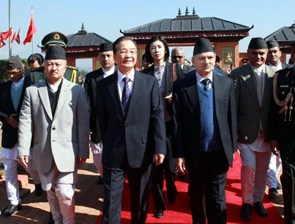 Chinese premier pays official visit to Nepal