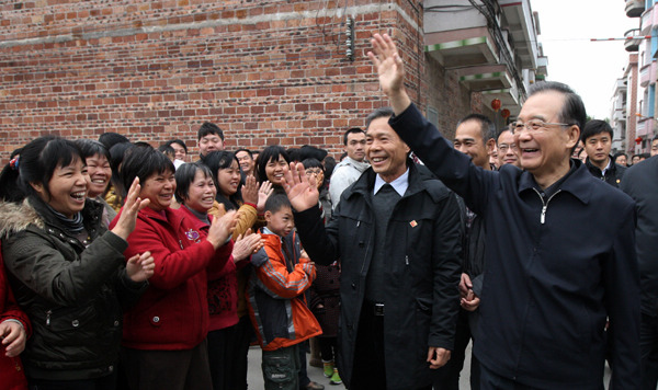Premier Wen visits Guangzhou