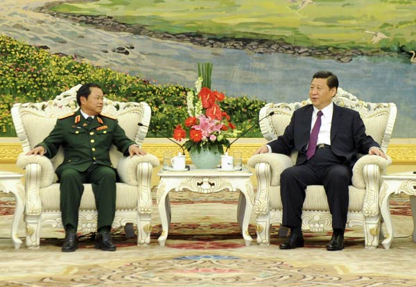 Xi meets Vietnamese army chief