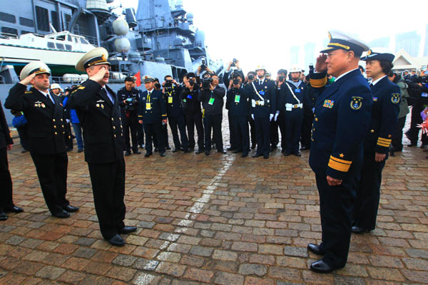 Russian naval flagship arrives in China for joint exercise