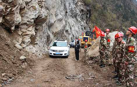 Traffic resumes six days after Tibet landslides