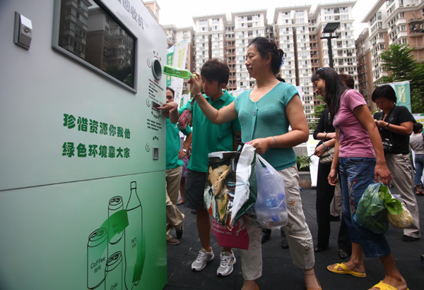 Vending machines turn trash into treasure