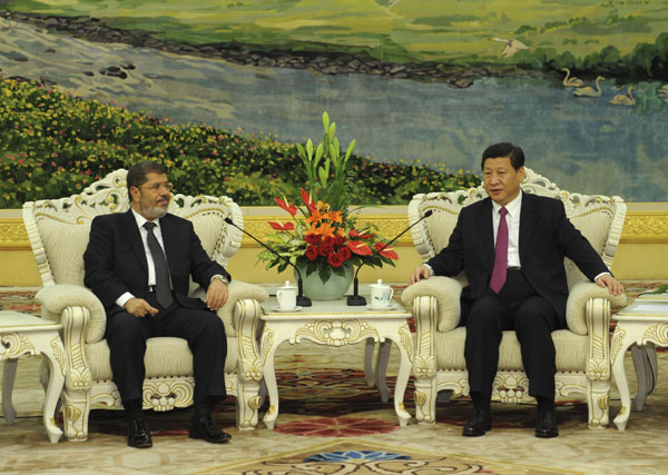 Chinese VP, Egypt president vow to boost ties