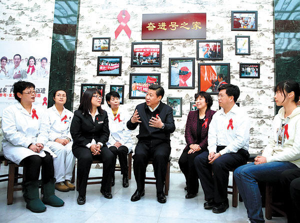 Xi calls on public to care AIDS patients as 