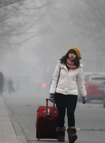 Smoggy weather engulfs large areas of China