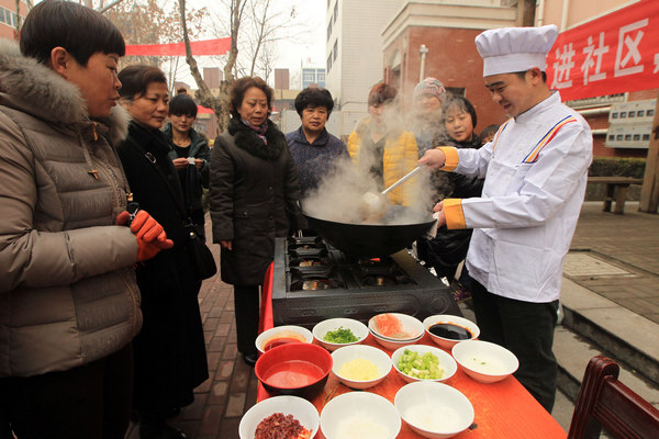 Family feast gives festive feeling