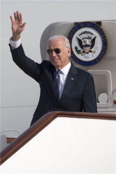 US VP Biden arrives in Beijing for visit