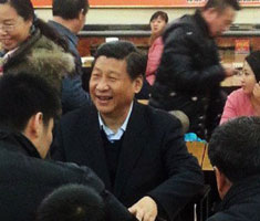 Xi shows common touch