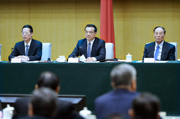 Premier Li pledges clean governance