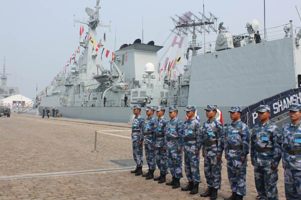 Joint drill marks navy's 65th birthday