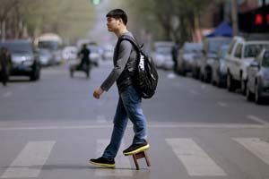 Towers toppled in NE China