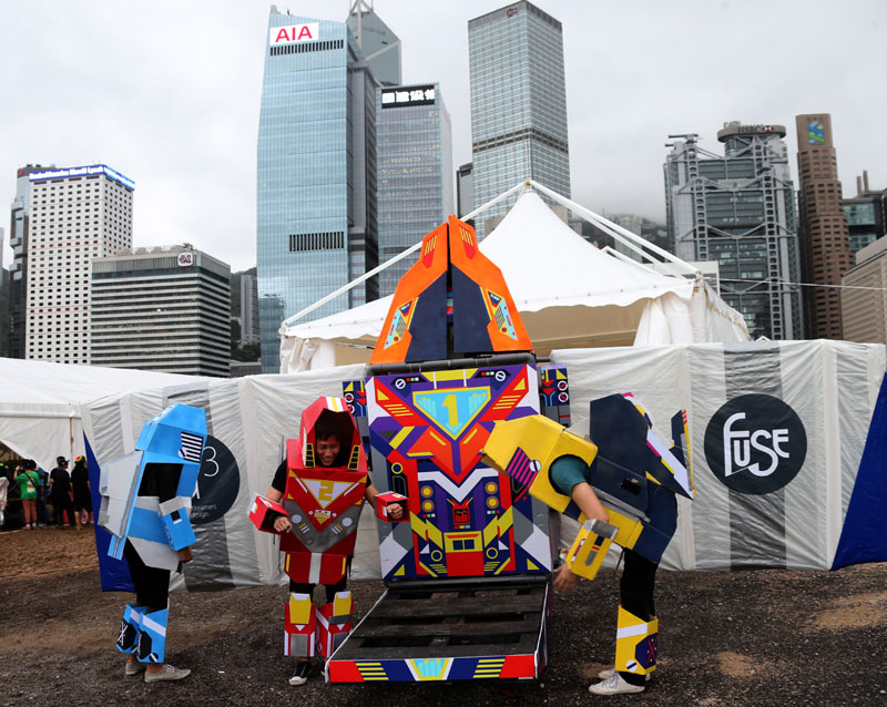 Red Bull Flugtag event in HK