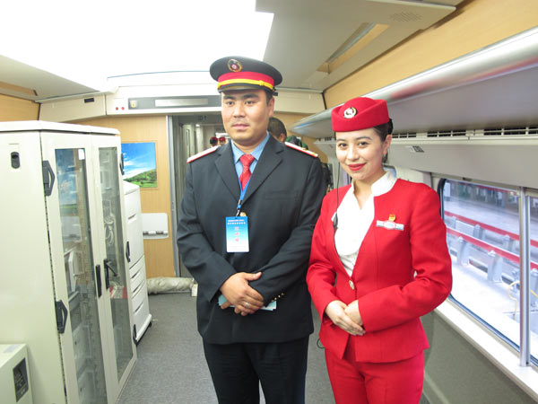 Uygur woman 'lucky' to work on hometown's 1st bullet train