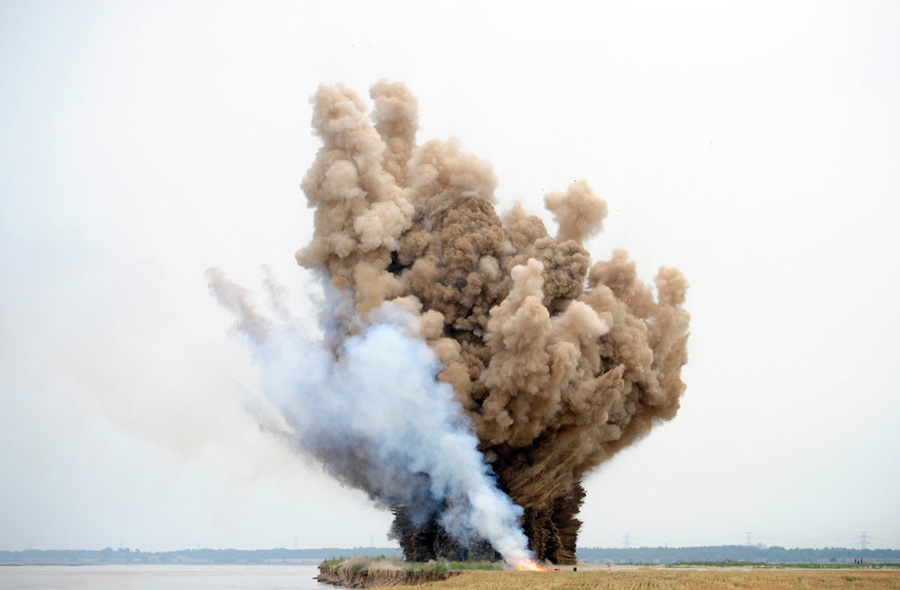 Explosive haul goes up in smoke