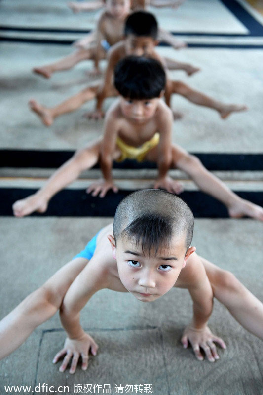 Child gymnasts all the rage in E China