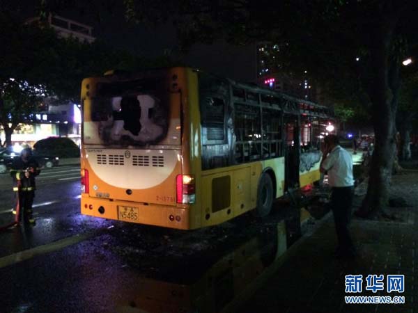 Two dead, 32 injured in Guangzhou bus explosion