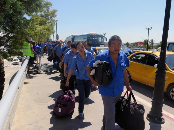 121 Chinese evacuees reach Tunisia from Libya