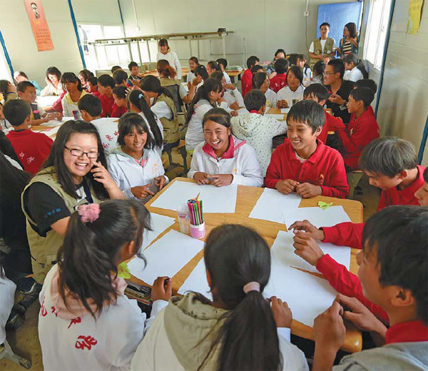 Students in quake-hit region learn to deal with their fears