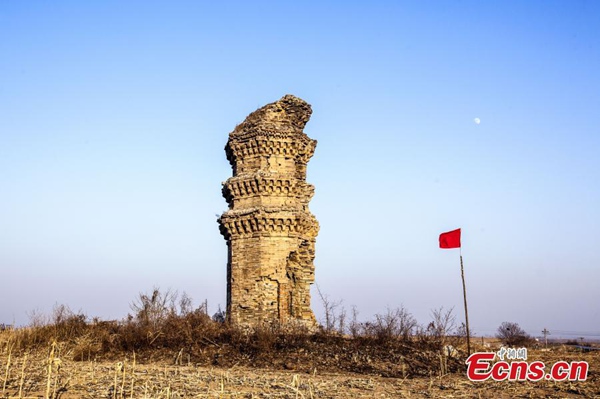 Ancient pagoda falls into disrepair
