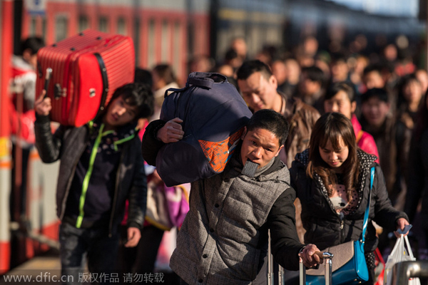 Spring Festival: rush to head home