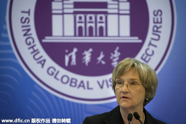 Harvard's president speaks in China about climate change