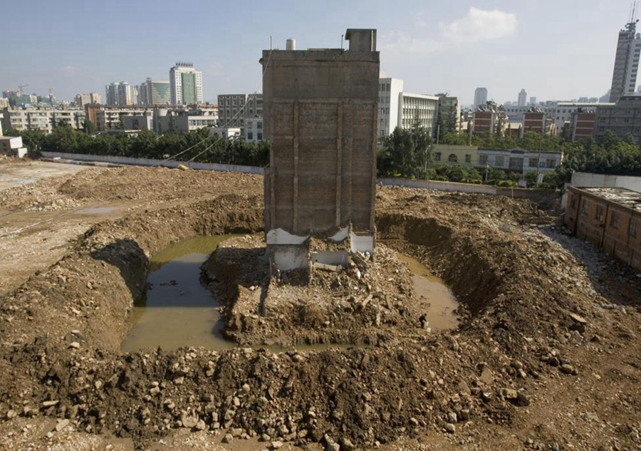 'Nail houses' in China