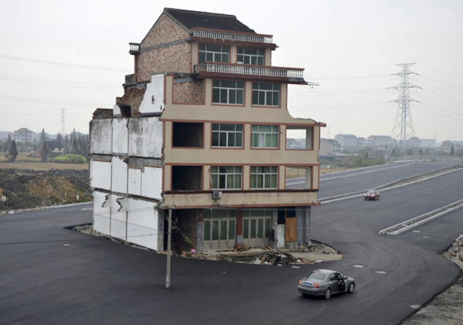'Nail houses' in China