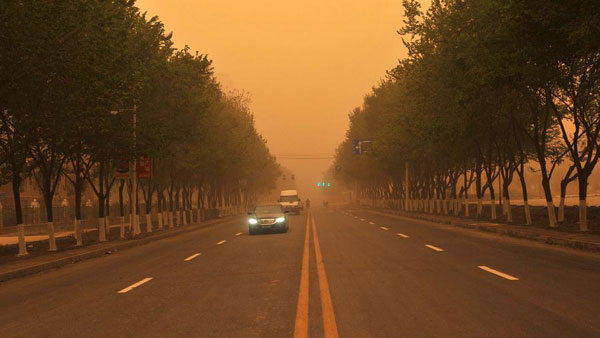 Sandstorms hit parts of Xinjiang