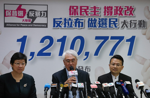 HK signature campaign gathers mass support for reform package