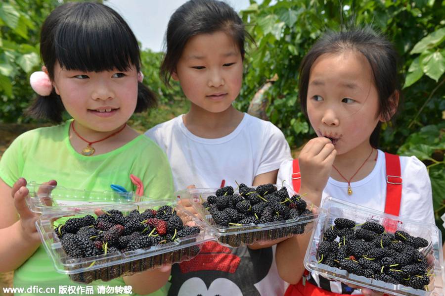 Left-behind children celebrate Children's Day