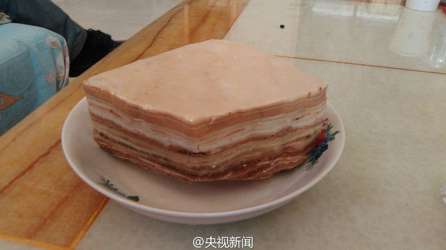 Rocks that can be mistaken for bacon found in NW China