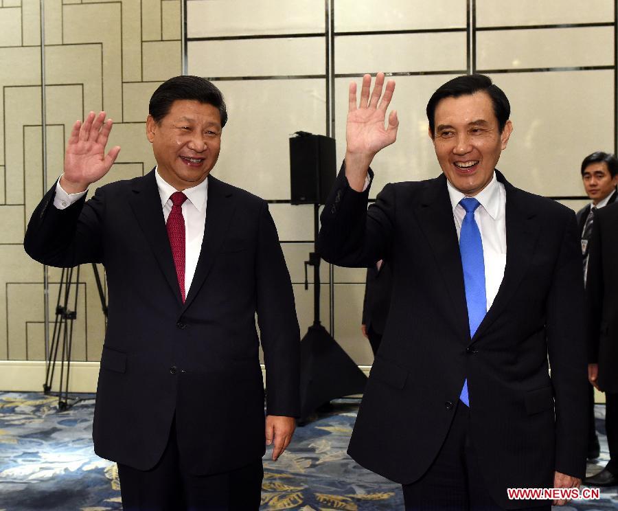 Xi, Ma hold historic talks in Singapore
