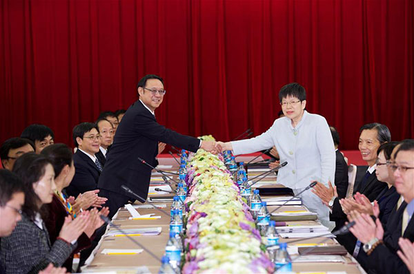 Mainland, Taiwan negotiators review their achievements