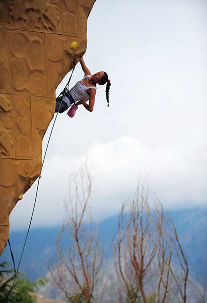 Top female rock climber wins gold, again and again