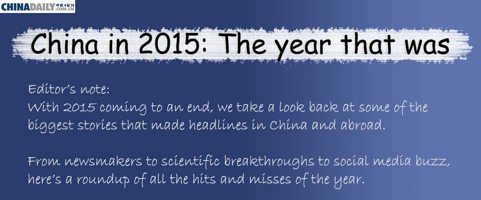 China in 2015: The year that was