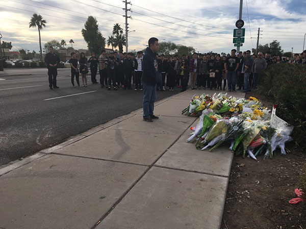 Mourners pay respect to Chinese student killed in US shooting