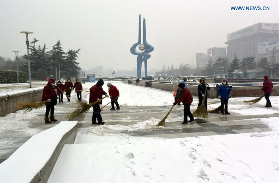 Water freezes as extreme cold sweeps across China