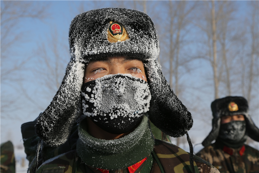 Those who brave the extreme cold
