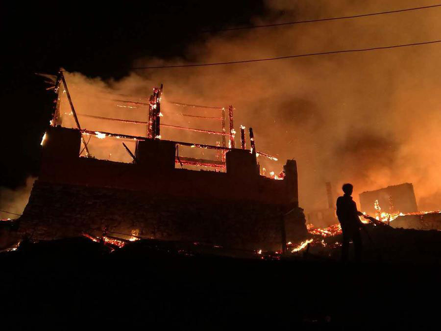 Fire breaks out in SW China