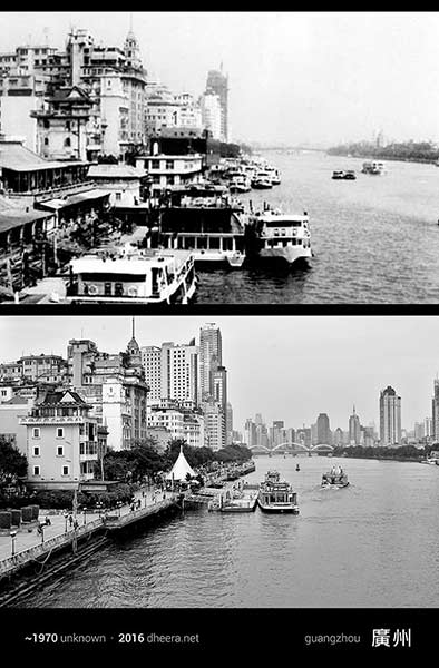 Now and then: Photos of same spot reveal changes in China